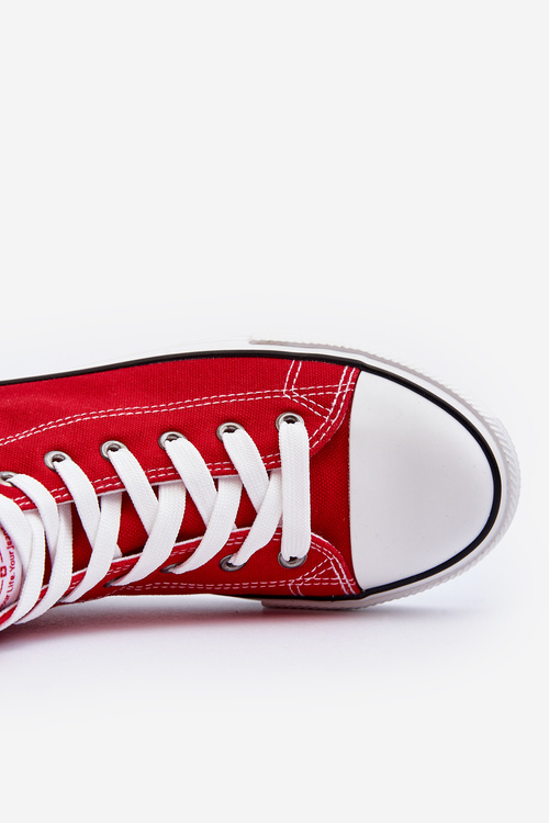 Чоловічі червоні кросівки Big Star High T174104