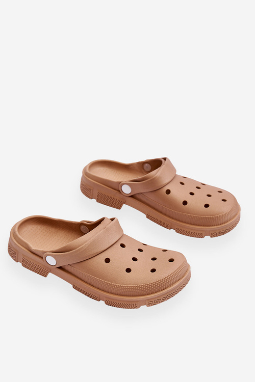 Жіночі гумові крокси коричневого кольору Rabios