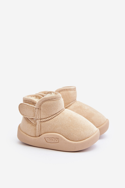 Дитячі утеплені зимові чоботи з підкладкою зі штучного хутра Beige Benigna