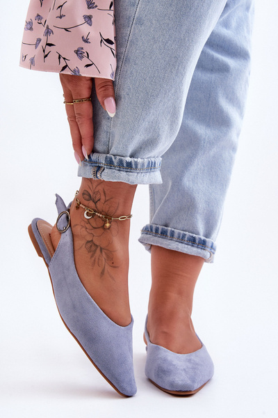 Жіночі замшеві балетки Blue Kenra