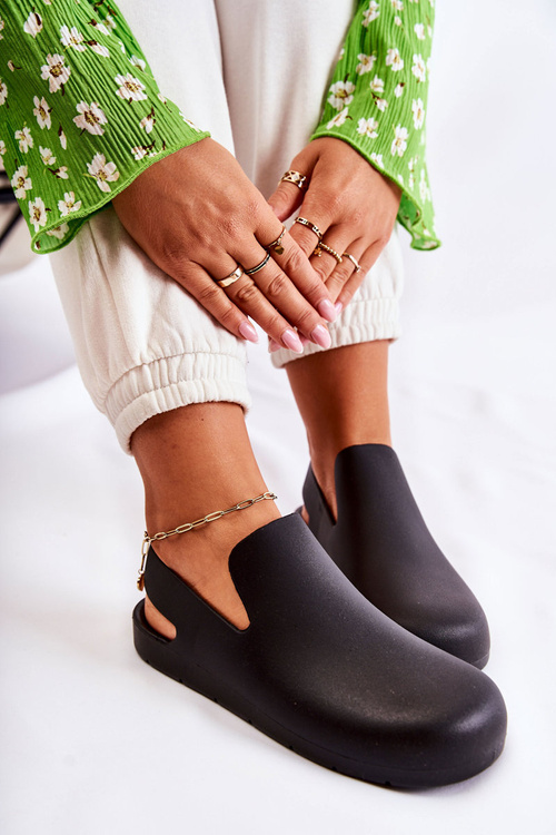 Модні гумові сабо Black Meriko