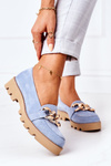 Замшеві мокасини Lewski Shoes 3040 Light Blue