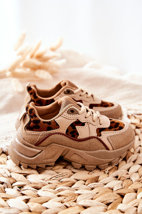 Дитяче спортивне взуття Кросівки бежево-коричневі Nila