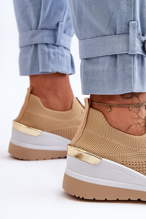 Матеріал Спортивні туфлі на платформі Beige Visconti