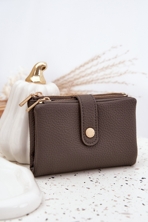 Жіночий гаманець з еко шкіри сірий Ilissea