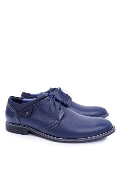 Чоловічі елегантні шкіряні напівчоботи Bednarek Oliviero Navy Blue