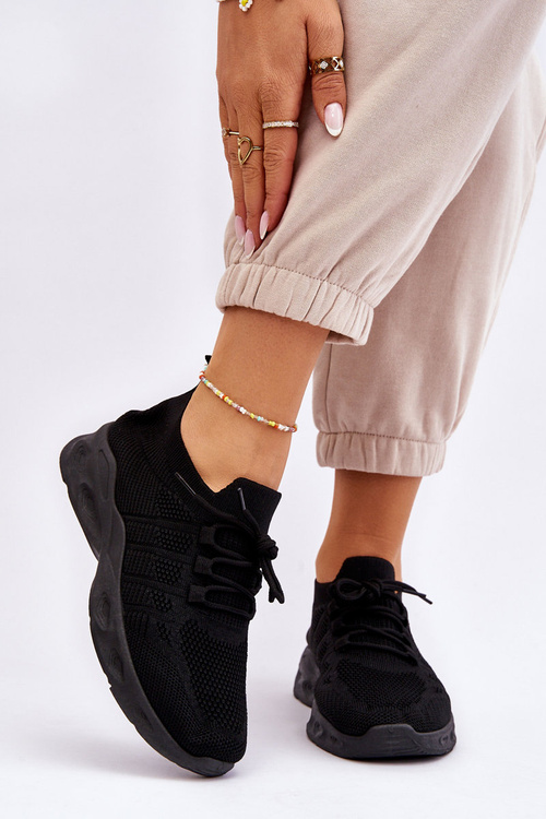 Жіноче спортивне взуття без шнурівки Black Ellison