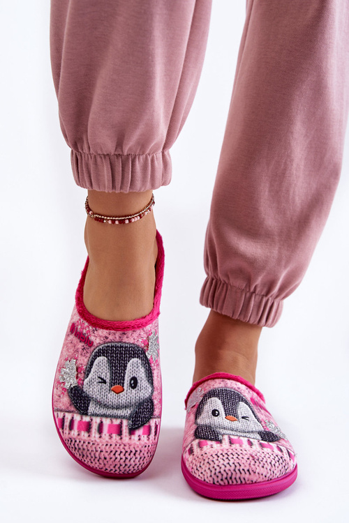 Жіночі домашні тапочки Penguins Inblu EC-81-023 Pink