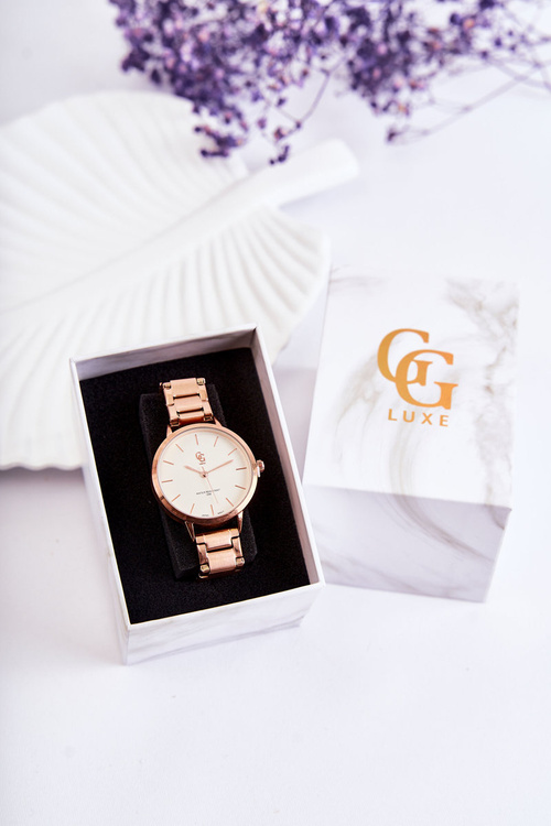 Модний жіночий годинник GG Luxe Rose Gold