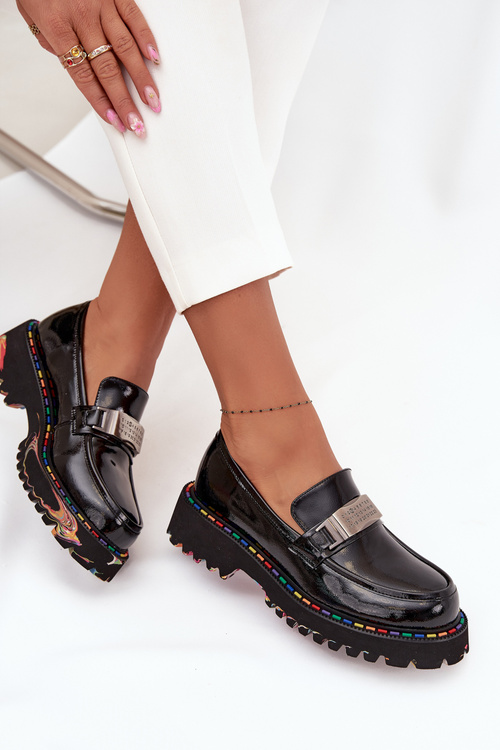 Жіночі мокасини з лакованої шкіри Artiker 57C0070 Чорний