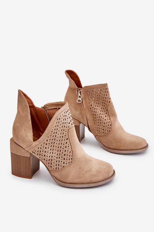 Чорні бежеві чоботи Layne