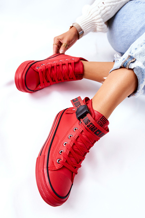 Кросівки на високих підборах Big Star GG274028 Червоні