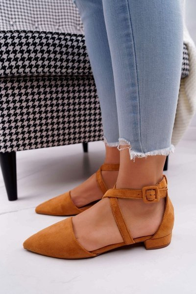 Жіночі замшеві балетки Spike Camel Vontare