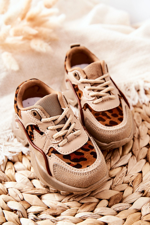 Дитяче спортивне взуття Кросівки бежево-коричневі Nila