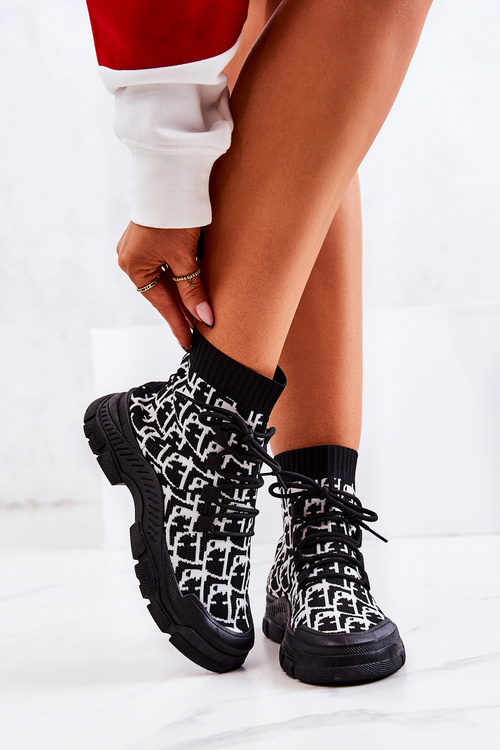 Спортивні шкарпетки Взуття чорно-білі Kandice