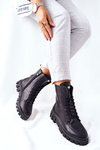 Жіночі шкіряні чоботи Nicole 2673 Чорні