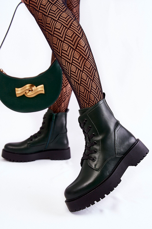 Чоботи жіночі на платформі Green Randi