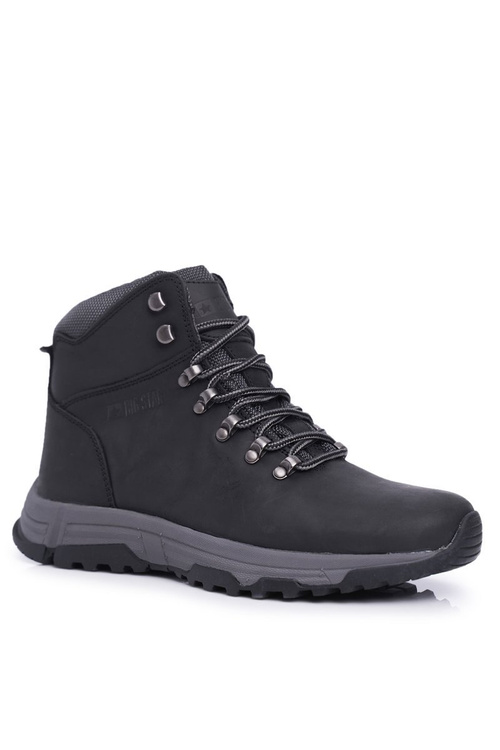 Чоловічі трекінгові черевики шкіряні Big Star Black EE174201