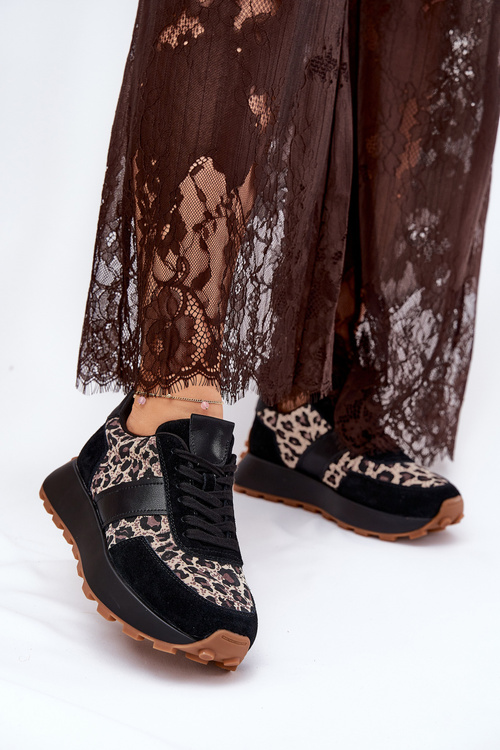 Замшеві Жіночі Кросівки На Платформі Пантера Vinceza 66793 Бежеві