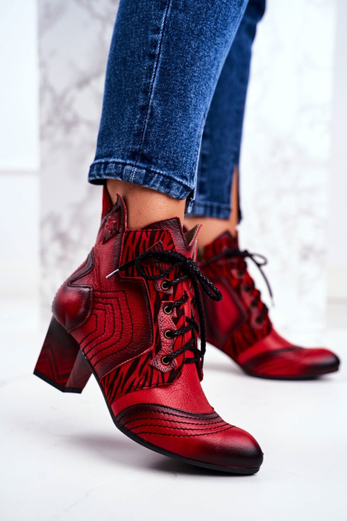 Чоботи жіночі Maciejka Leather Red 03194