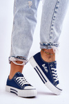 Жіночі кросівки на платформі Lee Cooper LCW-23-31-1803L темно-сині