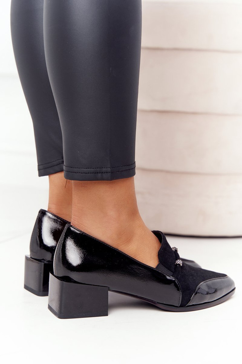 Елегантні туфлі на каблуці S.Barski Premium A15 Чорні