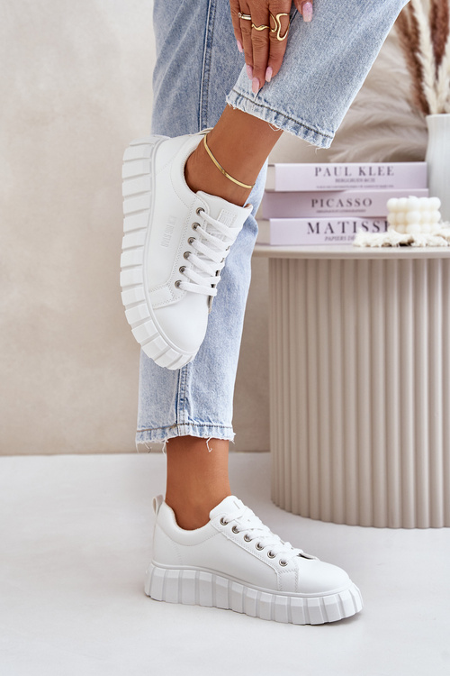 Теплі жіночі кросівки Big Star MM274616 Білі