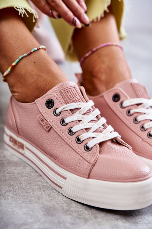 Низькі жіночі кросівки Big Star KK274016 Рожеві
