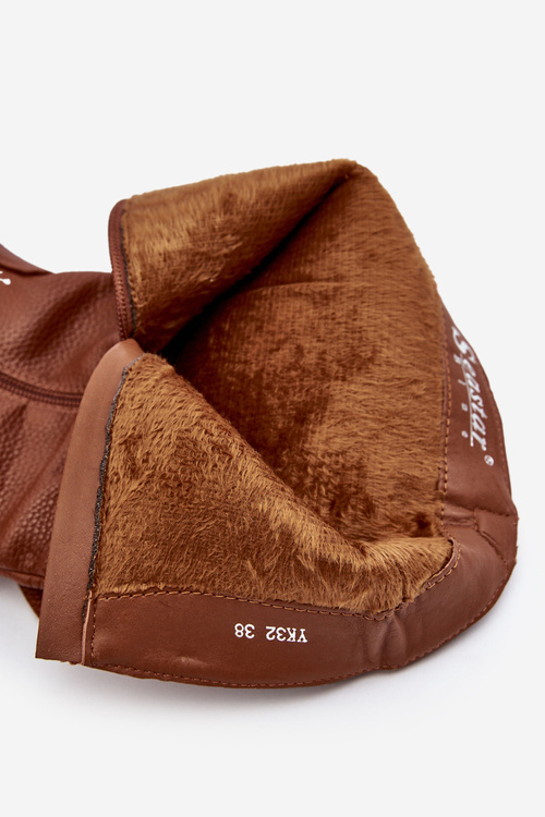 Напівчеревики з верхом коричневого лізаму