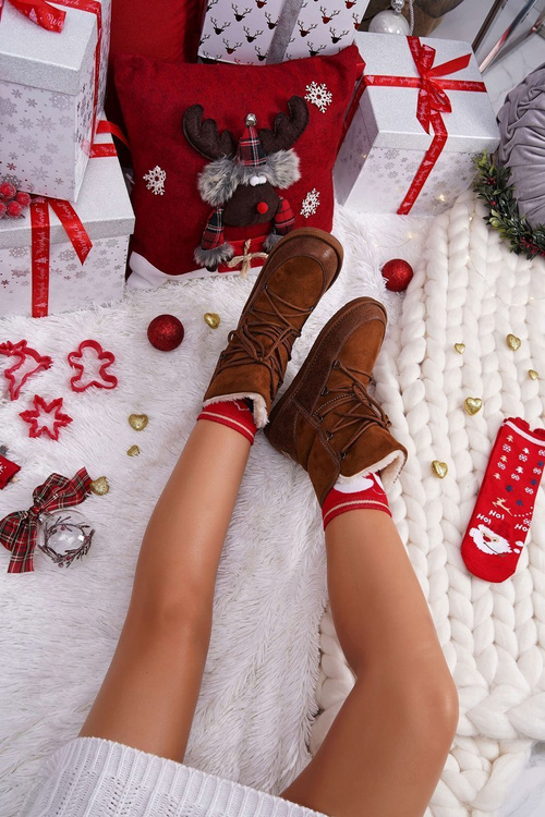 Жіночі чоботи Снігові чоботи Фліс Утеплені Camel Ilana