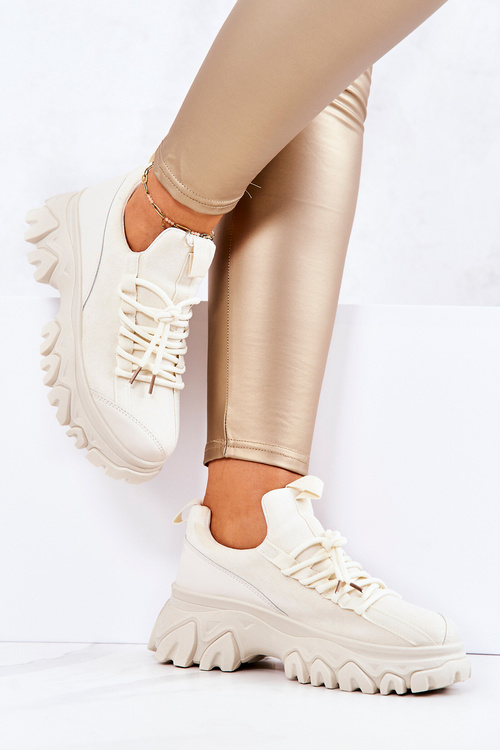 Жіноче спортивне взуття Кросівки світло-бежеві Miles