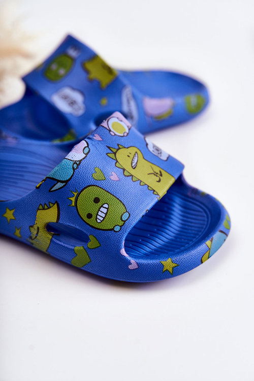Легкі дитячі тапочки Dinosaurs Navy Astro