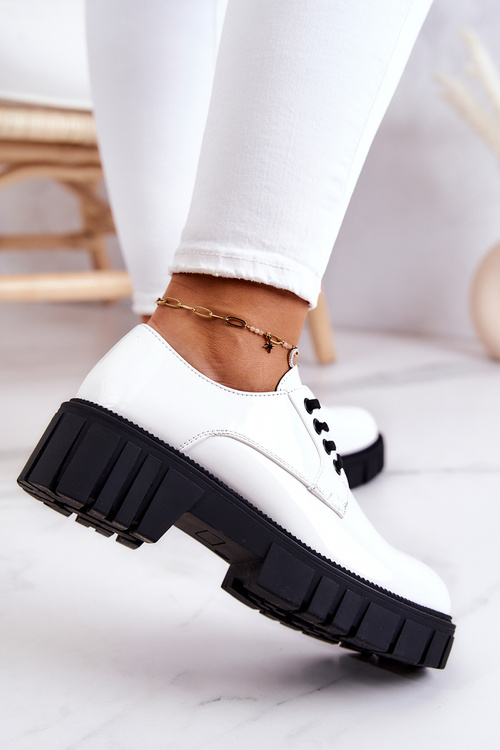 Модні лаковані туфлі La.Fi 210013W-LA Білі