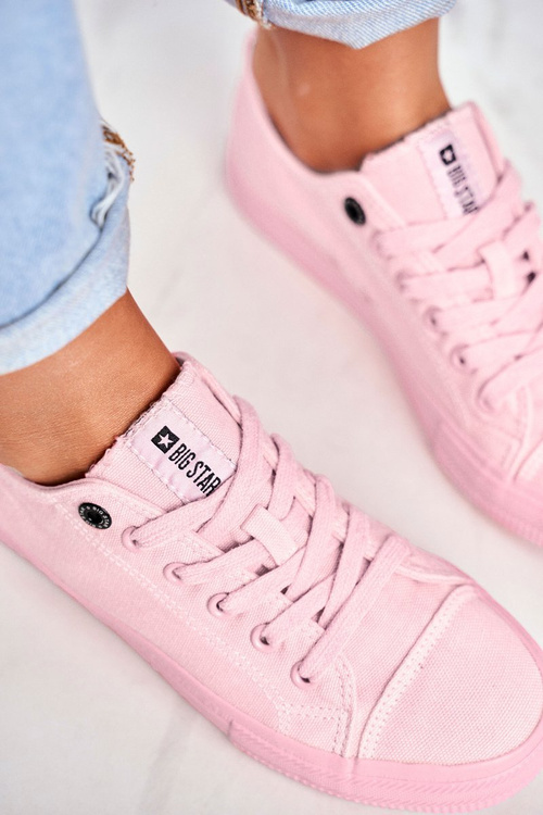 Жіночі низькі кросівки Big Star DD274443 Світло-рожеві