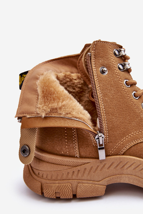 Жіночі чоботи Trapper Camel Jailina на замшевій підкладці з хутряною підкладкою