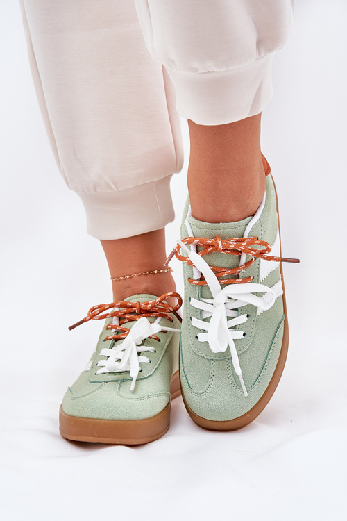Низькі Жіночі Кросівки З Подвійним Шнурівкою Зелені Ventus
