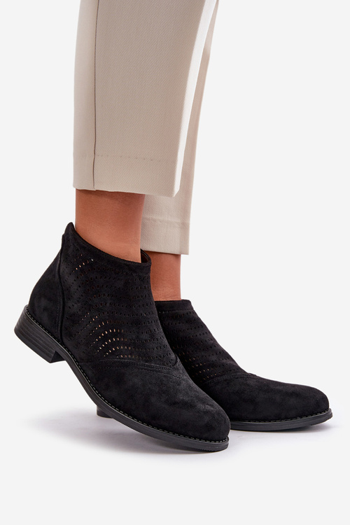 Жіночі чорні чоботи S.Barski HY42-076