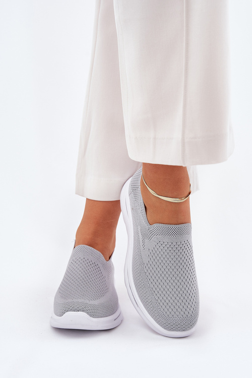 Жіночі Текстильні Сліпони Сірі Adiora