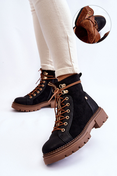 Чорні замшеві черевики Alette