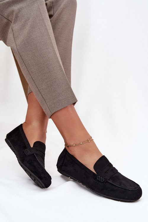 Лофери Мокасини Жіночі Плоскі Чорні Soreline