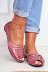 Жіночі балетки Maciejka Leather Pink 03497-15