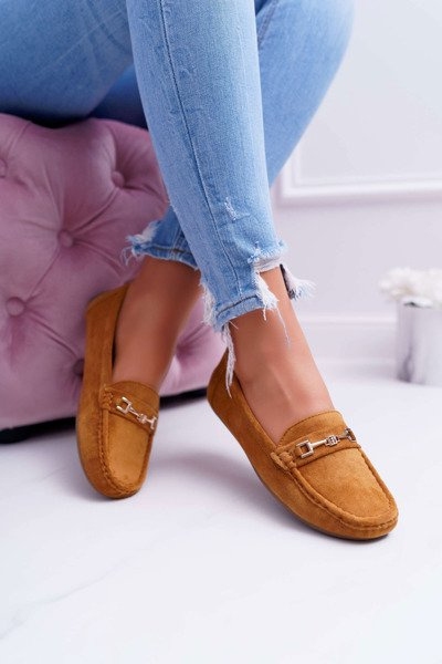 Жіночі легкі мокасини з еко-замші Camel Think