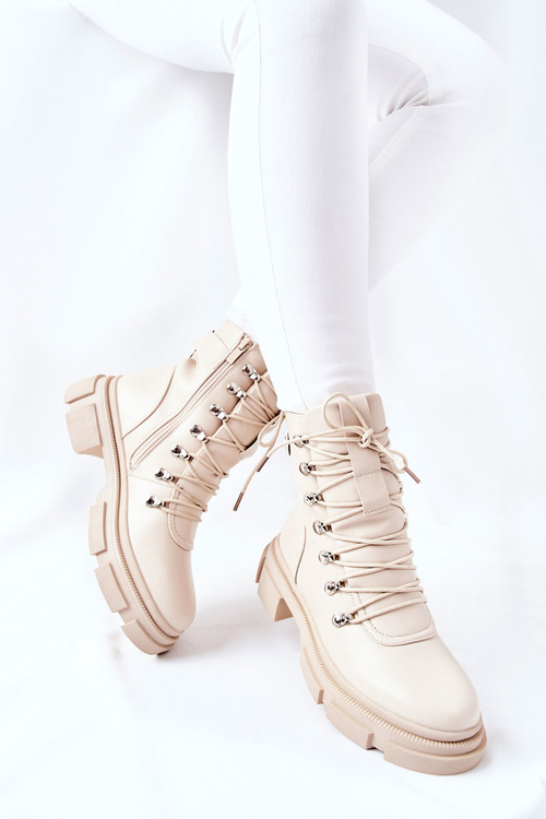 Жіночі утеплені чоботи Beige Perfect
