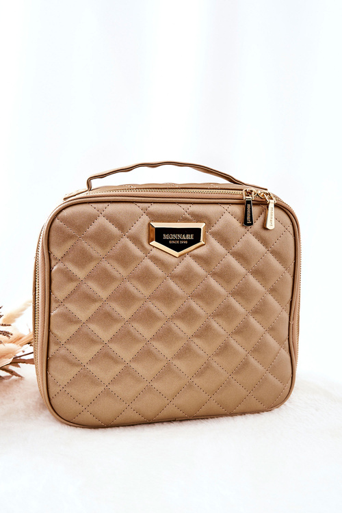 Велика косметичка Quilted Monnari CSM0040-023 Gold