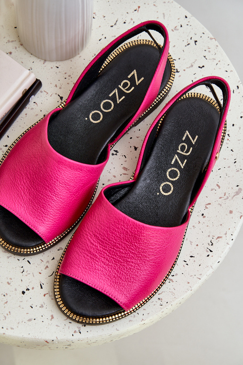 Шкіряні Сандалі Фуксія Zazoo 40327
