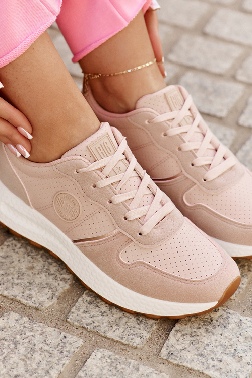 Жіночі Кросівки На Платформі Big Star RR274489 Hi-Poly System Рожеві