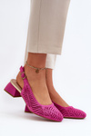 Туфлі для корту на підборах кольору фуксії Gemifa