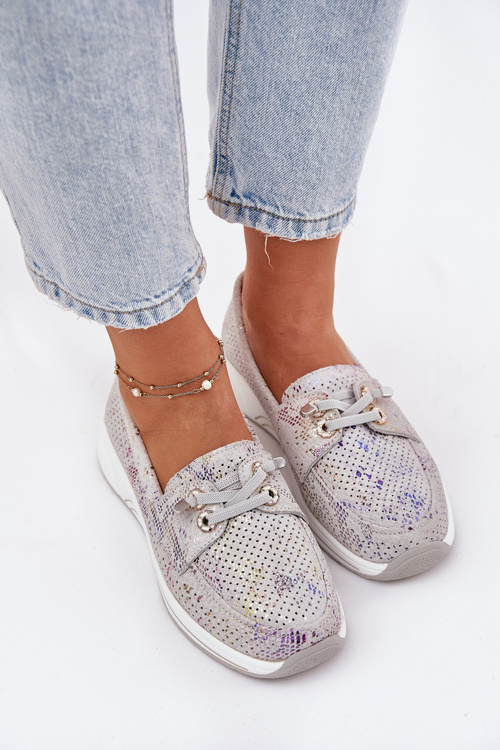 Замшеві Чоботи З Природної Шкіри На Платформі Artiker 56C2104 Сірі