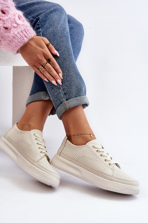 Жіноче шкіряне спортивне взуття Кросівки білі Failla