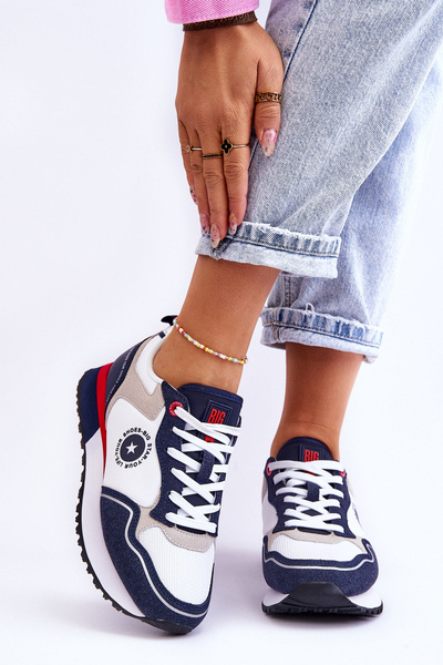 Жіночі кросівки Memory Foam System Big Star LL274538 Білий і темно-синій